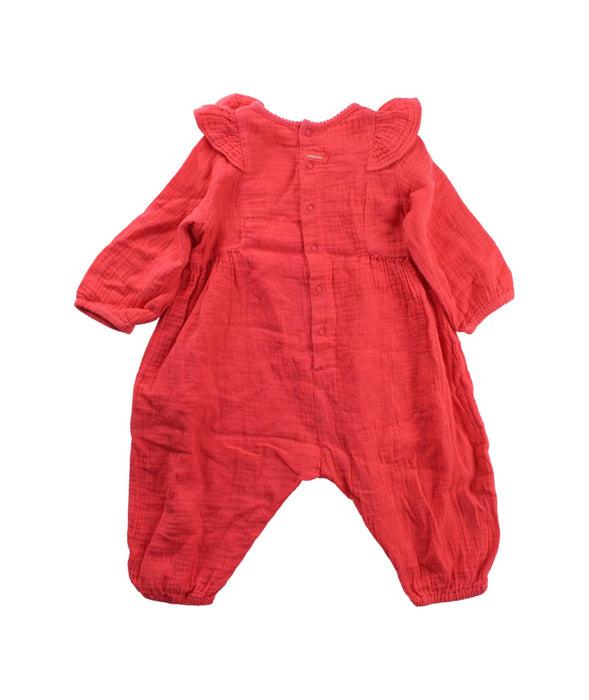 A Red Jumpsuits from Catimini in size 6-12M for girl. (Back View)