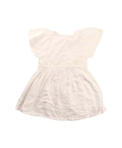 A White Short Sleeve Dresses from Chloe in size 2T for girl. (Front View)