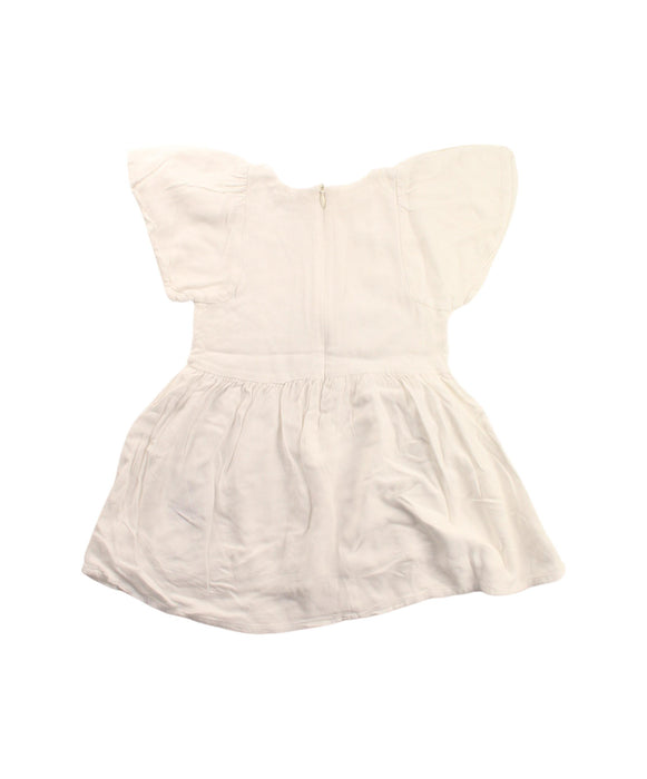 A White Short Sleeve Dresses from Chloe in size 2T for girl. (Back View)