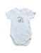 A Ivory Short Sleeve Bodysuits from Chicco in size 0-3M for girl. (Front View)