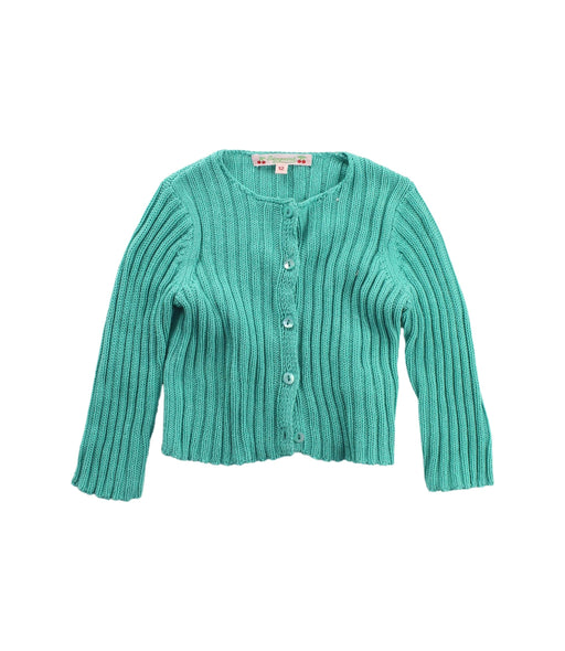 A Green Cardigans from Bonpoint in size 6-12M for girl. (Front View)