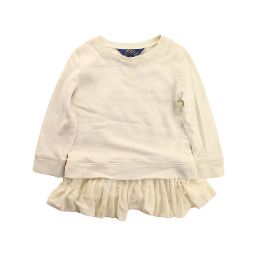 A Ivory Sweater Dresses from Polo Ralph Lauren in size 2T for girl. (Front View)