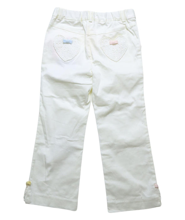 A White Casual Pants from Nicholas & Bears in size 4T for girl. (Back View)