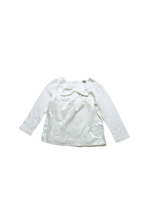 A White Long Sleeve Tops from Janie & Jack in size 2T for girl. (Front View)