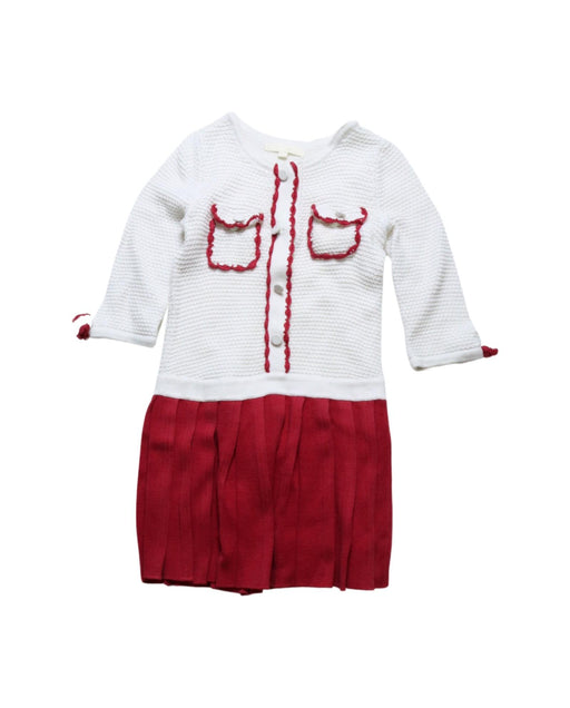 A White Sweater Dresses from Nicholas & Bears in size 3T for girl. (Front View)