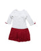 A White Sweater Dresses from Nicholas & Bears in size 3T for girl. (Back View)