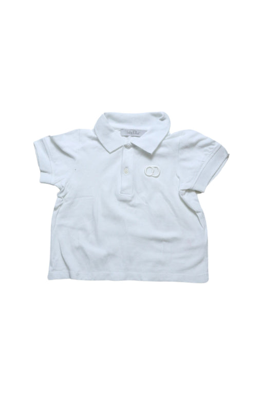 A White Short Sleeve Polos from Dior in size 6-12M for boy. (Front View)