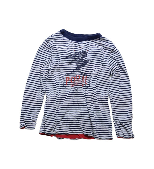 A Navy Long Sleeve Tops from Polo Ralph Lauren in size 7Y for boy. (Front View)