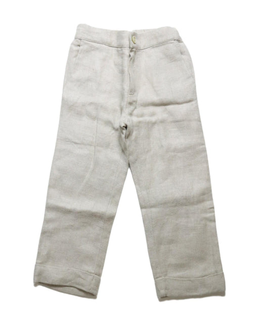 A Grey Casual Pants from La Stupenderia in size 4T for boy. (Front View)