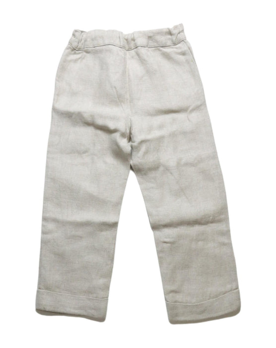 A Grey Casual Pants from La Stupenderia in size 4T for boy. (Back View)