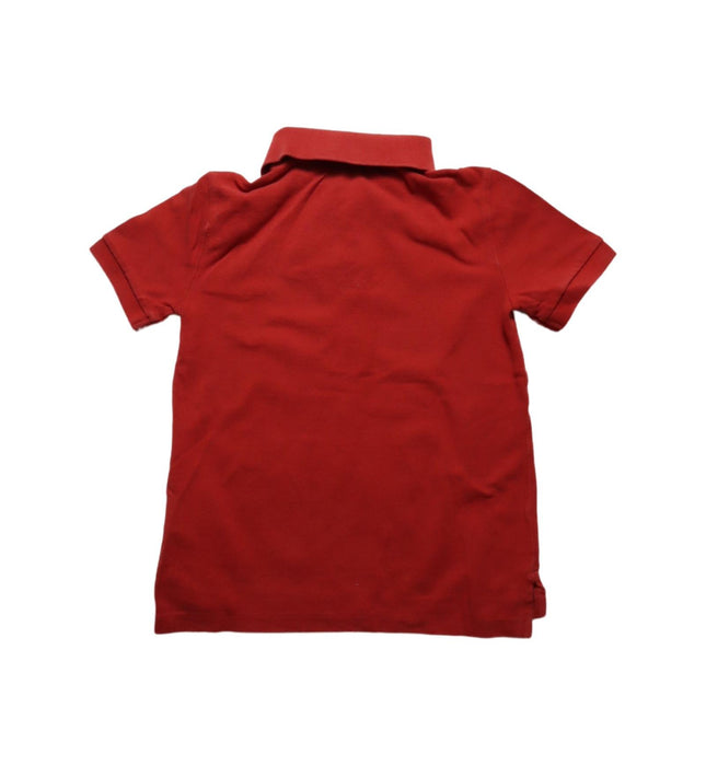 A Red Short Sleeve Polos from Polo Ralph Lauren in size 7Y for boy. (Back View)