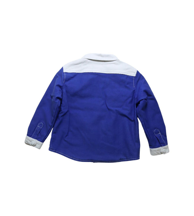 A Blue Shirts from Bonpoint in size 4T for boy. (Back View)