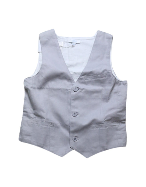 A Beige Suit Vests from Jacadi in size 8Y for boy. (Front View)