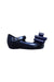 A Navy Flats from Mini Melissa in size 12-18M for girl. (Front View)