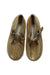 A Gold Flats from Kiku in size 4T for girl. (Back View)