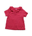 A Pink Short Sleeve Tops from Petit Bateau in size 6-12M for girl. (Front View)