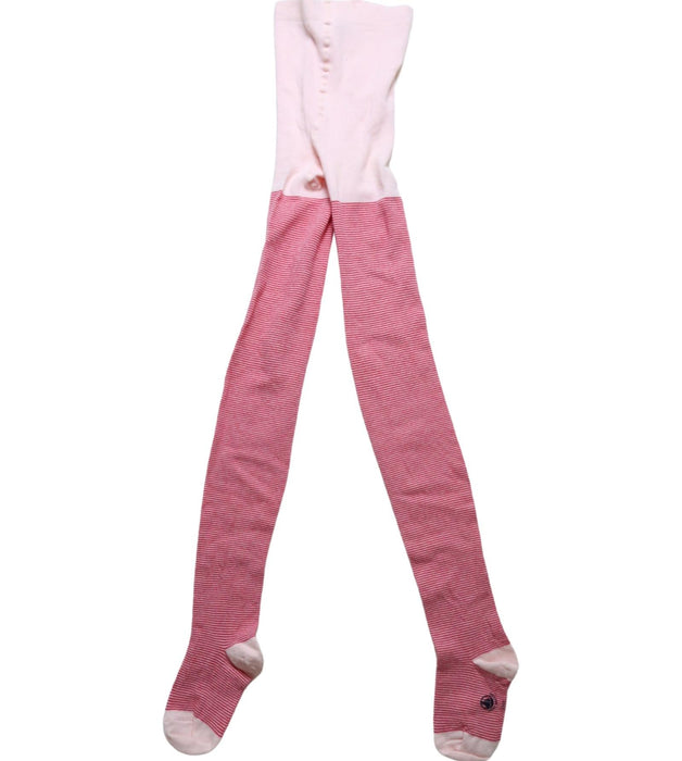 A Pink Tights from Petit Bateau in size 10Y for girl. (Front View)