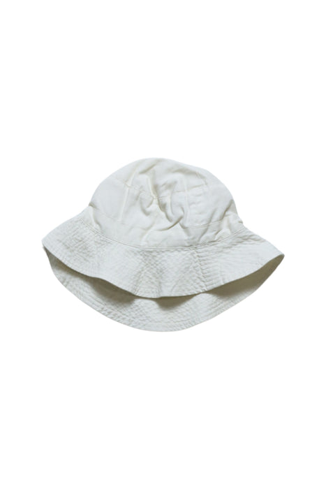 A White Sun Hats from Petit Bateau in size 10Y for neutral. (Back View)