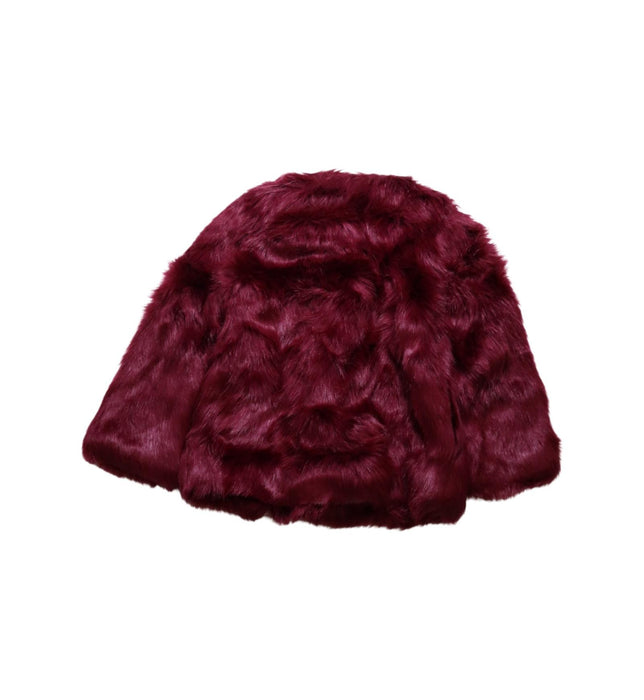 A Burgundy Puffer/Quilted Jackets from Angel's Face in size 6T for girl. (Back View)
