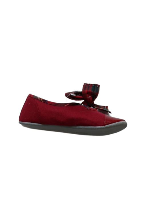 A Red Sneakers from Jacadi in size 6T for girl. (Front View)