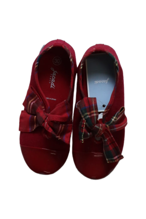 A Red Sneakers from Jacadi in size 6T for girl. (Back View)