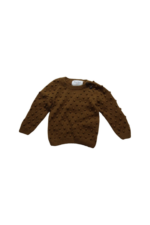 A Brown Knit Sweaters from Shirley Bredal in size 6-12M for girl. (Front View)