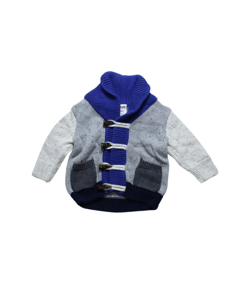 A Grey Lightweight Jackets from Seed in size 0-3M for girl. (Front View)