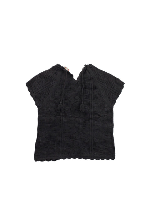 A Black Short Sleeve Tops from Bonpoint in size 4T for girl. (Back View)