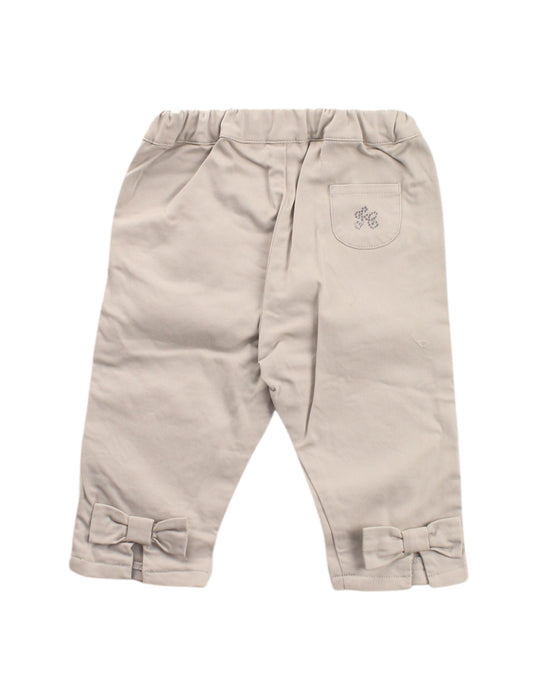 A Beige Casual Pants from Tartine et Chocolat in size 3-6M for girl. (Back View)