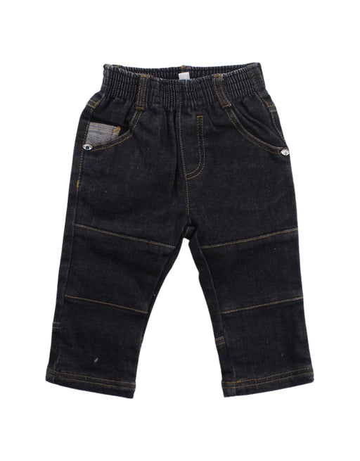 A Black Jeans from Tartine et Chocolat in size 3-6M for boy. (Front View)