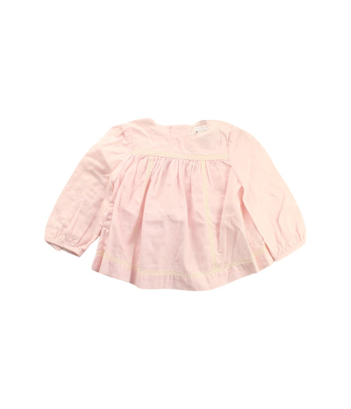 A Pink Long Sleeve Dresses from Ralph Lauren in size 3-6M for girl. (Front View)