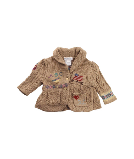 A Brown Cardigans from Ralph Lauren in size 0-3M for girl. (Front View)