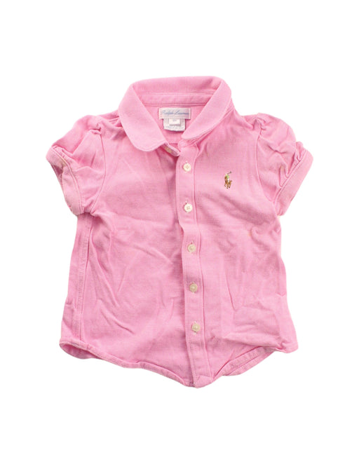 A Pink Shirts from Ralph Lauren in size 6-12M for girl. (Front View)