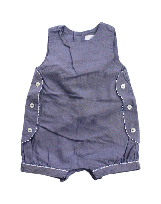 A Purple Rompers from Jacadi in size 3-6M for girl. (Front View)