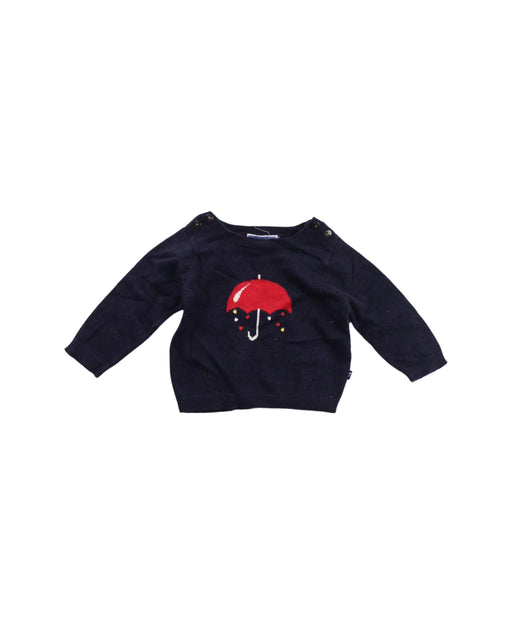 A Blue Knit Sweaters from Jacadi in size 3-6M for neutral. (Front View)