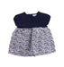 A Blue Short Sleeve Dresses from Jacadi in size 6-12M for girl. (Front View)