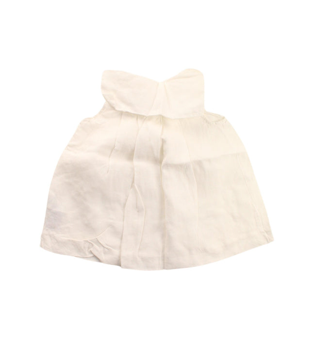 A White Sleeveless Dresses from Jacadi in size 6-12M for girl. (Back View)