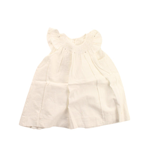 A White Dress Sets from Jacadi in size 6-12M for girl. (Front View)