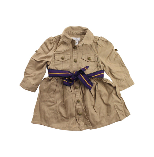 A Brown Dress Sets from Ralph Lauren in size 6-12M for girl. (Front View)