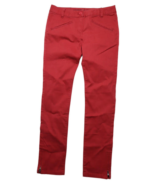 A Red Casual Pants from Jacadi in size 12Y for neutral. (Front View)
