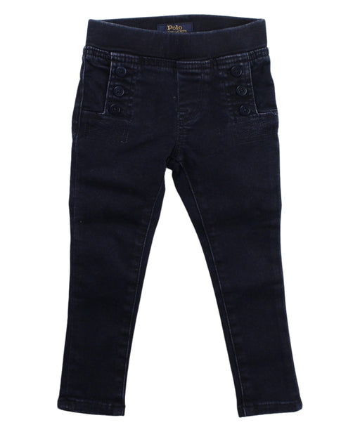 A Blue Jeans from Polo Ralph Lauren in size 2T for girl. (Front View)