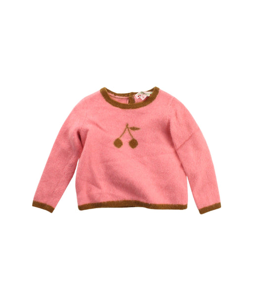 A Pink Knit Sweaters from Bonpoint in size 2T for girl. (Front View)