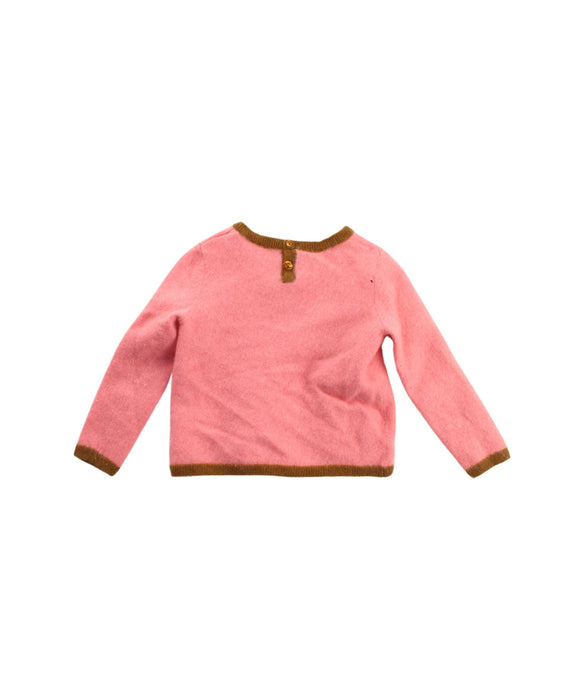 A Pink Knit Sweaters from Bonpoint in size 2T for girl. (Back View)