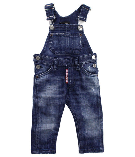 A Blue Long Overalls from Gucci in size 6-12M for boy. (Front View)
