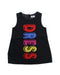 A Black Sleeveless Dresses from Moschino in size 6-12M for girl. (Front View)