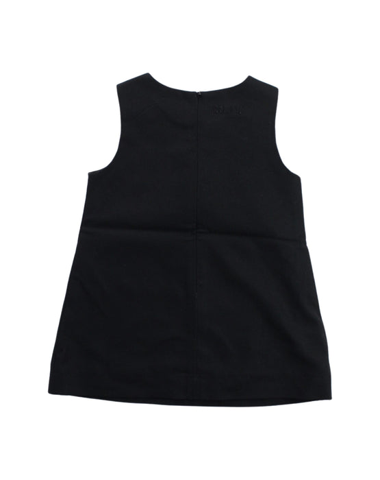 A Black Sleeveless Dresses from Moschino in size 6-12M for girl. (Back View)