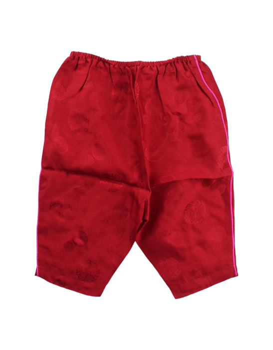 A Red Pants Sets from Shanghai Tang in size 3-6M for girl. (Back View)