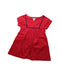A Red Short Sleeve Dresses from Jacadi in size 6T for girl. (Front View)