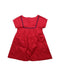 A Red Short Sleeve Dresses from Jacadi in size 6T for girl. (Back View)