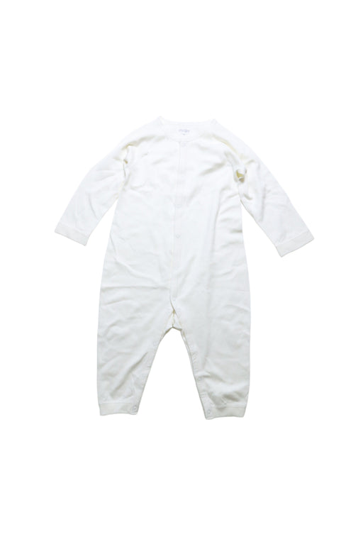A Ivory Long Sleeve Jumpsuits from Mides in size 12-18M for neutral. (Front View)